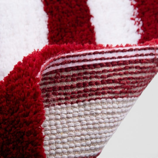Nef-Nef Homeware Πατάκι Μπάνιου Winter Line Red 50x80εκ.
