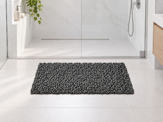 MRShome Wooden Bath Mat DV-0423C15 Dark Grey 50x70cm