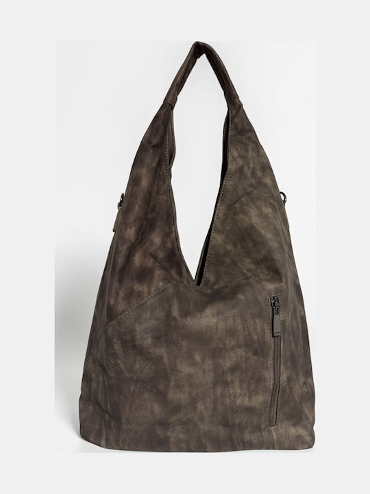 Damen-Schultertasche Khaki