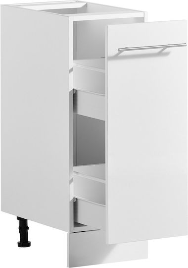 Floor Cabinet White 30x47.5x81.5 cm