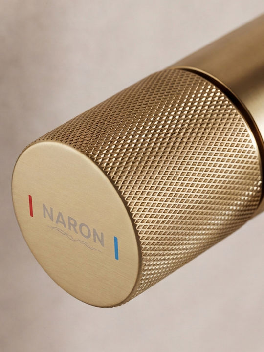 Naron Retro Waschbeckenarmatur Gold