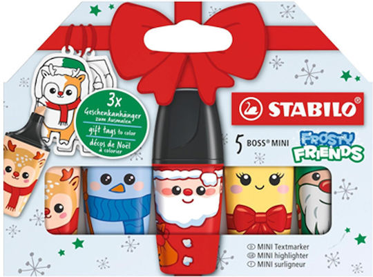 Stabilo Mini Markere de Subliniere 2 mm Set 5 Culori
