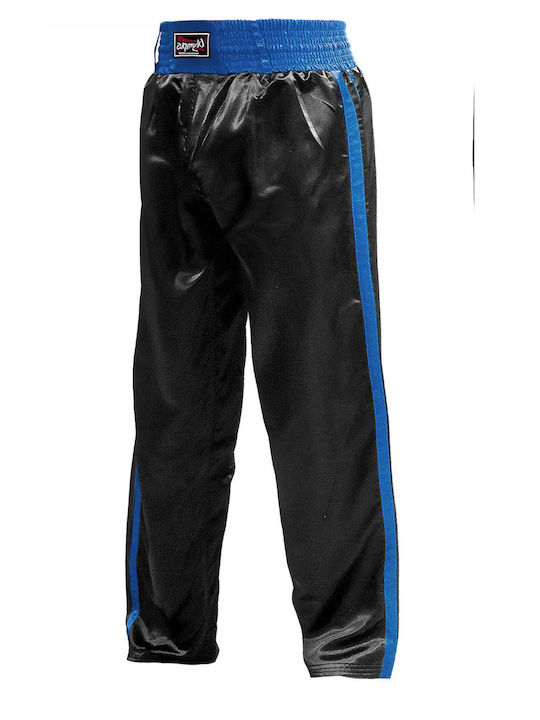 Olympus Sport Ενηλίκων Παντελόνι Kick Boxing Μαύρο Kickboxing Pants Black/Blue
