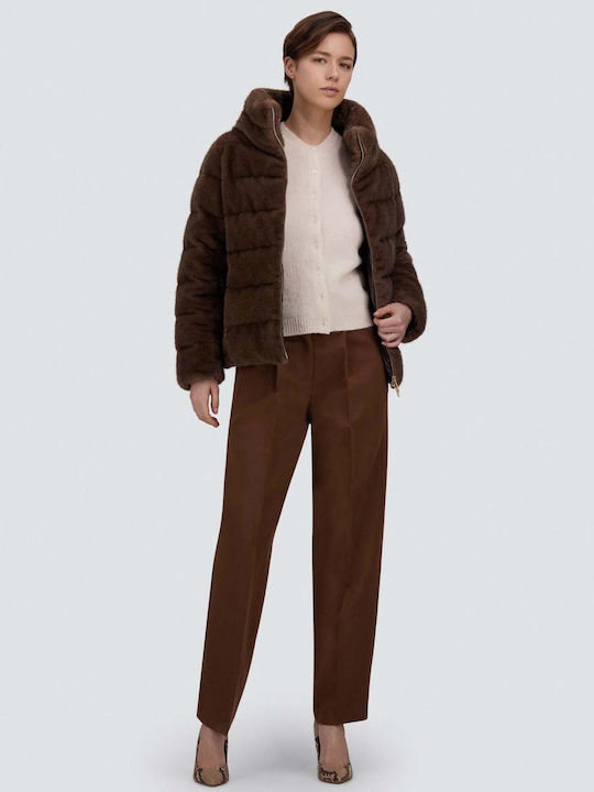 Damen-Winterjacke Braun