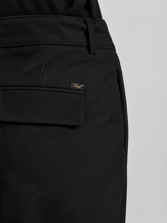 Olivia Women's Leather Trousers in a Loose Fit Black
