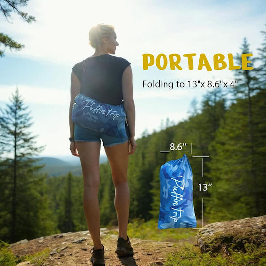 Ergonomische Reise-Luftmatratze Lazy Bag Blau 218x70cm