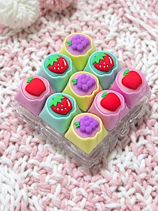 Антистрес Ключодържател Fidget Квадратна Клавиатура 9 Клавиша Слот Машина LED Светлина 11mod158