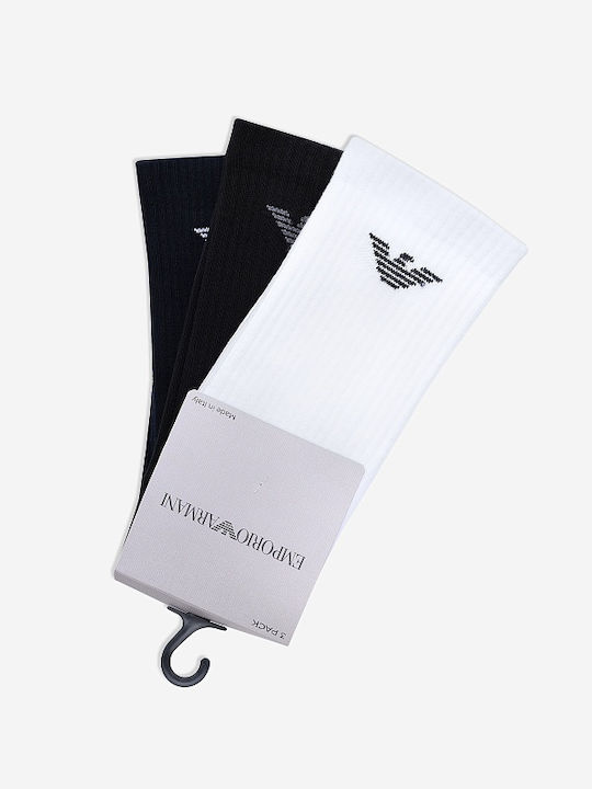 Emporio Armani Ανδρικές Κάλτσες White-black-marine 3Pack