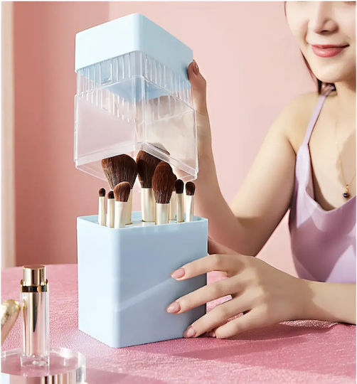 Cutie de Organizare pentru Cosmetice cu Separatoare Albastră 24.5x10.8x8.3cm.