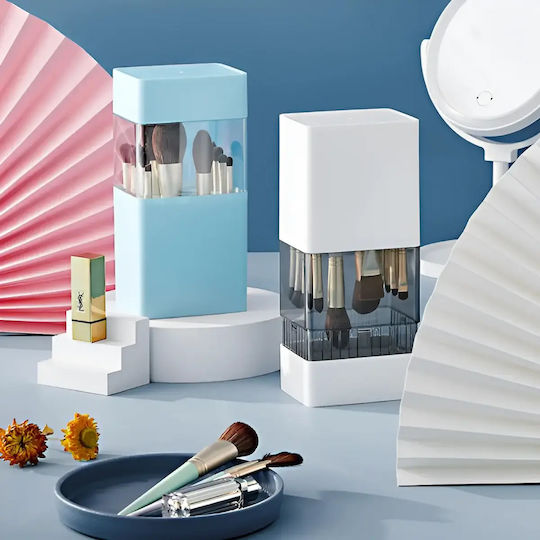 Cutie de Organizare pentru Cosmetice cu Separatoare Albastră 24.5x10.8x8.3cm.