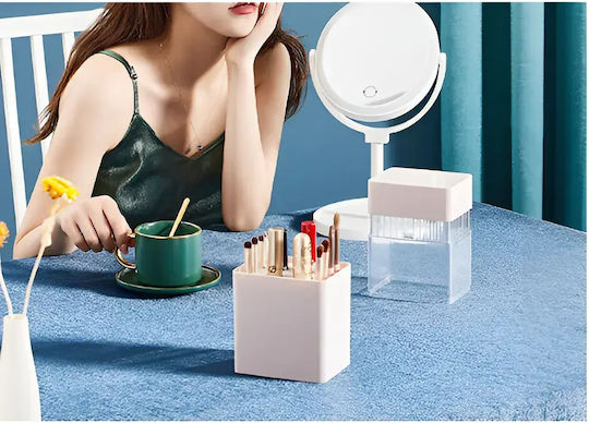 Cutie de Organizare pentru Cosmetice cu Separatoare Albă 24.5x10.8x8.3cm.