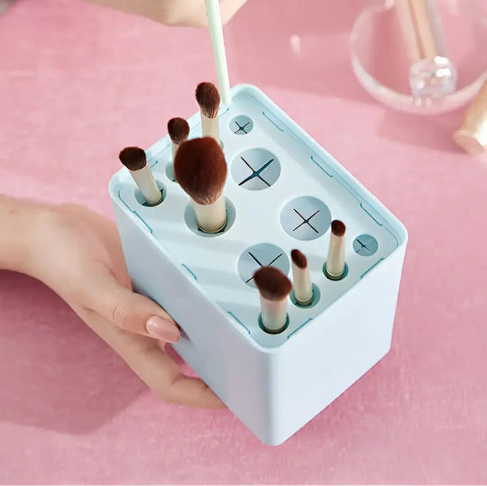 Cutie de Organizare pentru Cosmetice cu Separatoare Albastră 24.5x10.8x8.3cm.