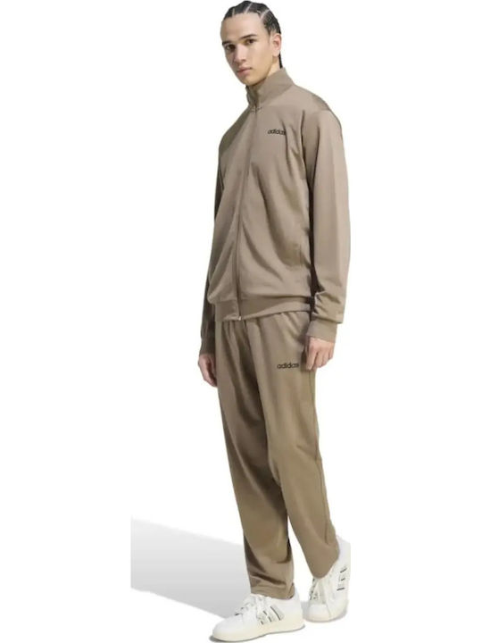 adidas Linear Tracksuit Set With Jacket Glossy Brown
