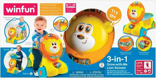 Winfun Ζωάκι Ride On για 12+ μηνών με Ήχους Πολύχρωμο