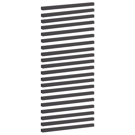 Garden Edging Profiles 20 Pcs 100 x 5 x 5 cm Steel Black 8012992 Black