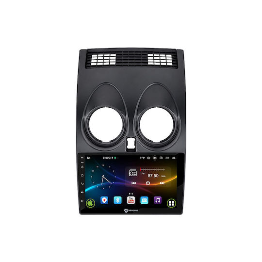 Vencore 3236-10007-0264ab Android-Multimedia-Display 15 9" 9109a Mtk6762 Octa-Core 2 GB/32 GB IPS-Frontblende CarPlay Android Auto Rückfahrkamera-Unterstützung AHD Nissan Qashqai J10 2006–2013 – Schwarz 3236-10007-0264ab