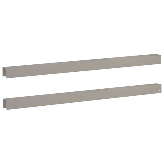 Garden Edging Profiles 2 Pcs 100 x 5 x 5 cm 8013008 Rusted