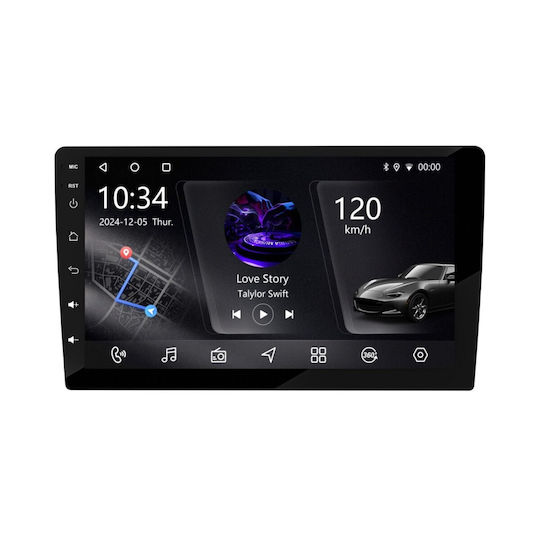 Vencore 3236-10005-0254b Android-15-Multimedia-Display 9" PX5S Octa-Core 2 GB/32 GB IPS-Frontblende CarPlay Android Auto Unterstützung Für 360°-Kamera Toyota Corolla 2002–2006 – Schwarz 3236-10005-0254b