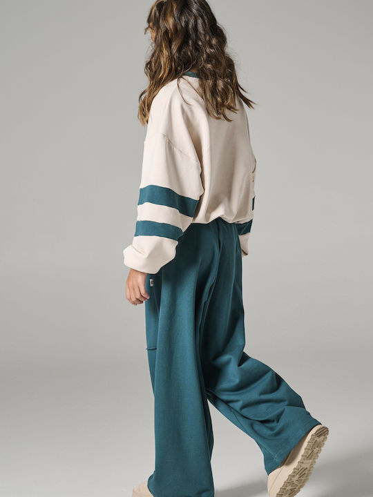 Winter 2-Piece Set Ecru/Cypress Green