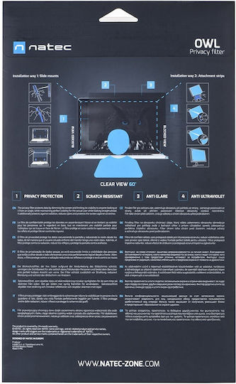 Natec Owl NFP-1476 Privacy Computer Screen Filter 23.8" 16:9