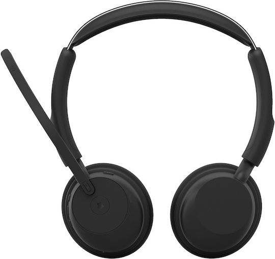 Evolve3 45 Stereo Link 390c MS Stand Wireless On Ear Multimedia Headsets with Microphone and Bluetooth Connection
