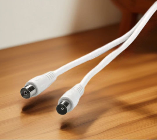 Vivanco Antenna Cable 1.5m 90db White Model 48502 Wt Gn