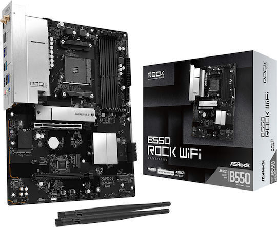 ASRock B550 Rock WiFi Дънна платка ATX със AMD AM4 Сокет 90-MXBV20-A0UAYZ