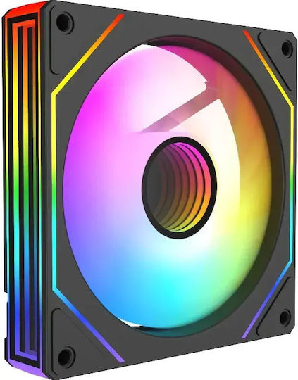 AG-REFLECTV3RVS-BK Reverse Blade Case Fan 25mm with ARGB Lighting