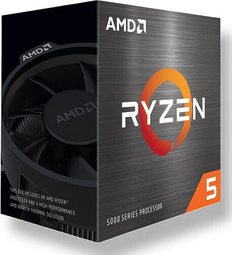 AMD Ryzen 5 5500F 3GHz Επεξεργαστής 6 Πυρήνων για Socket AM4 σε Κουτί με Ψύκτρα