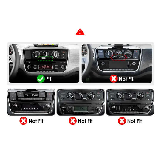 Digital IQ Auto-Audiosystem für Seat Mii Skoda Citigo 2017–2023 (Bluetooth/USB/WiFi/GPS/Apple-CarPlay/Android-Auto) mit 9-Zoll-Touchscreen ODA CITIGO