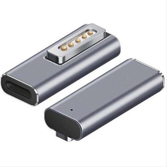 Powertech Ladegerät Stecker USB-C auf Magsafe 2 Silber YX-MS2