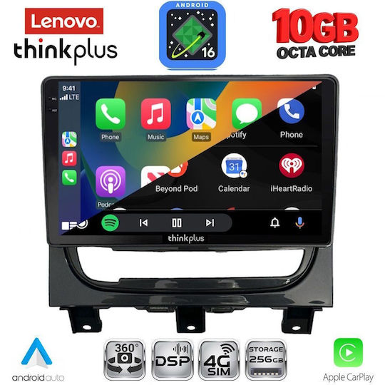 Lenovo Auto-Audiosystem für Fiat Strada BMW X2 / X6 2012–2020 (Bluetooth/USB/WiFi/GPS/Apple CarPlay/Android Auto) mit 9"-Touchscreen