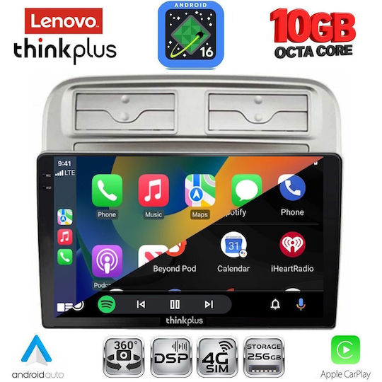Lenovo Auto-Audiosystem für Fiat Grande Punto BMW X2 / X6 2005–2012 (Bluetooth/USB/WiFi/GPS/Apple CarPlay/Android Auto) mit 9" Touchscreen