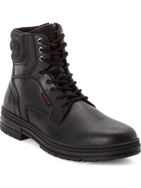 Black Leather Men's Boots
