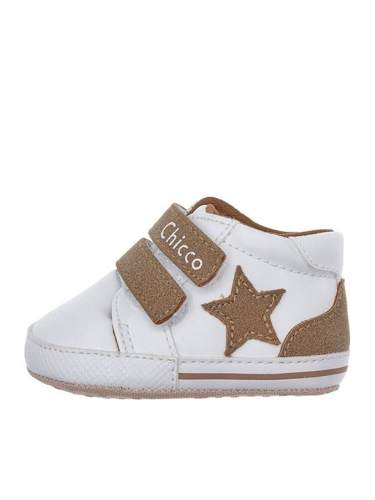 Chicco Weiße Babyschuhe zum Kuscheln, Stiefel
