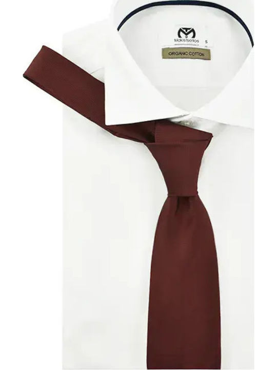 Monte Napoleone Men’s Tie in Burgundy Colour