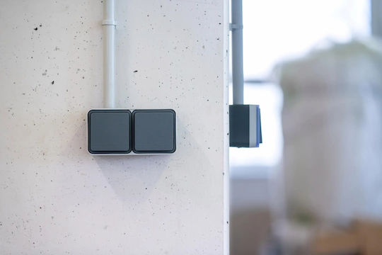 Schneider Electric Double Waterproof Grey Power Socket