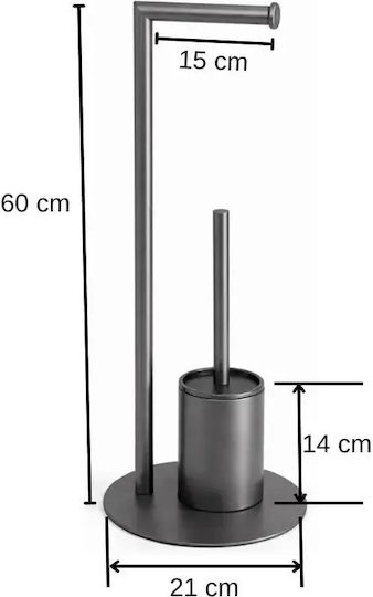 Set de Accesorii de Baie din Inox Gri