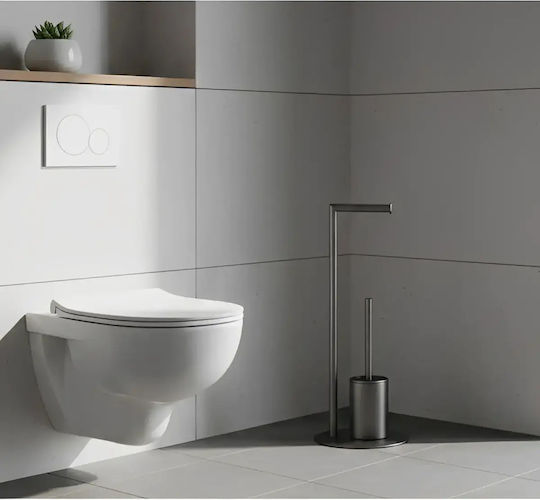 Set de Accesorii de Baie din Inox Gri