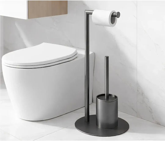 Set de Accesorii de Baie din Inox Gri