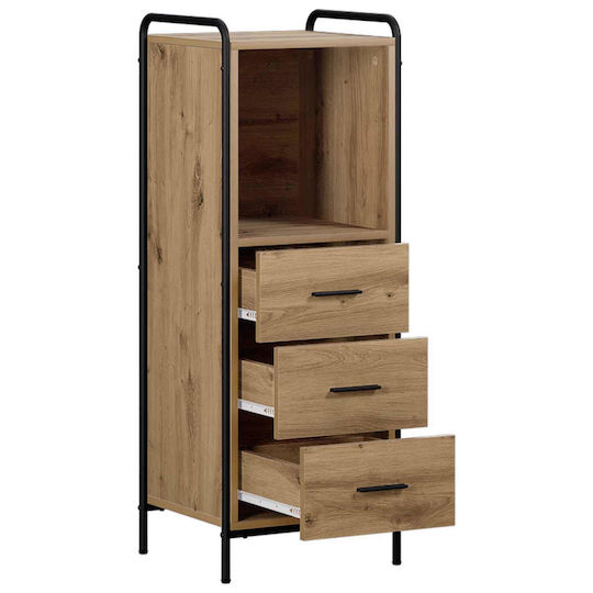 vidaXL Artisan Badezimmerschrank 40x36x109,5 cm Eiche