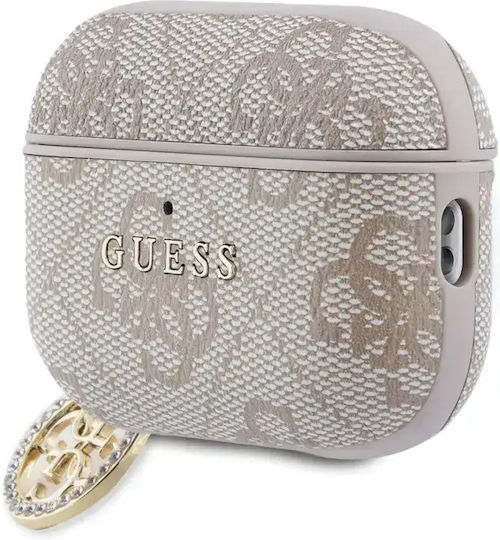 Guess Charm Case in Pink Color for Apple AirPods Pro 3