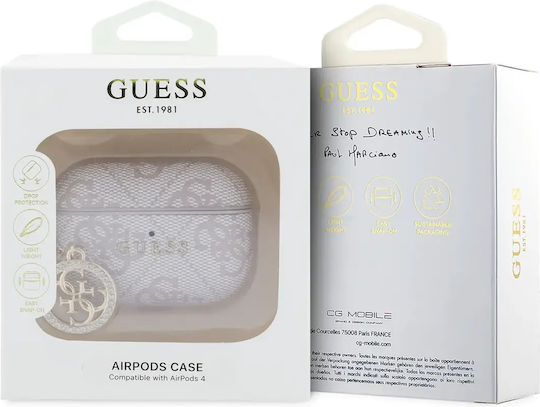 Guess Charm Case in Pink Color for Apple AirPods Pro 3