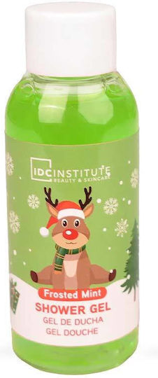 IDC Institute Christmas Deer Frosted Mint Toning Shower Gel with Mint Scent for Men