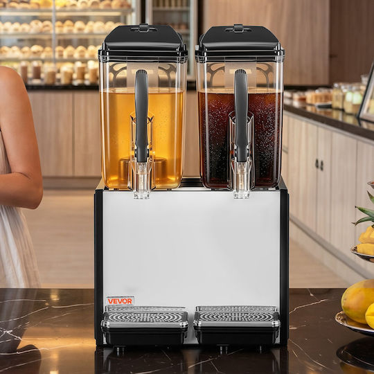 Vevor Double Cold Beverage Dispenser 2x12 L