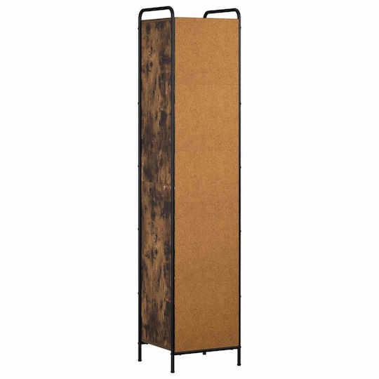 vidaXL vidaXL Bad-Hochschrank Wandmontage B46 × T36 × H181 cm Schwarz