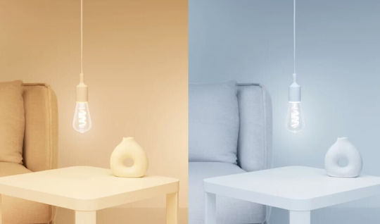 WiZ Smart Λάμπα LED 40W για Ντουί E27 και Σχήμα ST64 Θερμό Λευκό 470lm