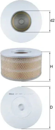 Mahle Original Air Filter Lx 1641