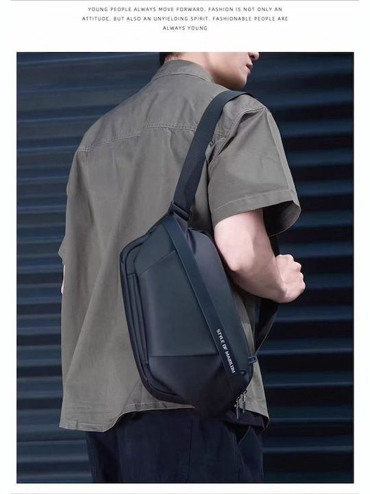 Men's Gray Shoulder / Crossbody Bag