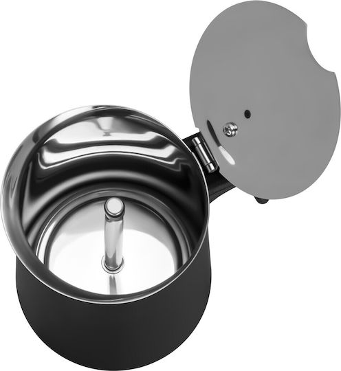 Kraft & Dele 12-Cup Stovetop Espresso Pot Inox Black